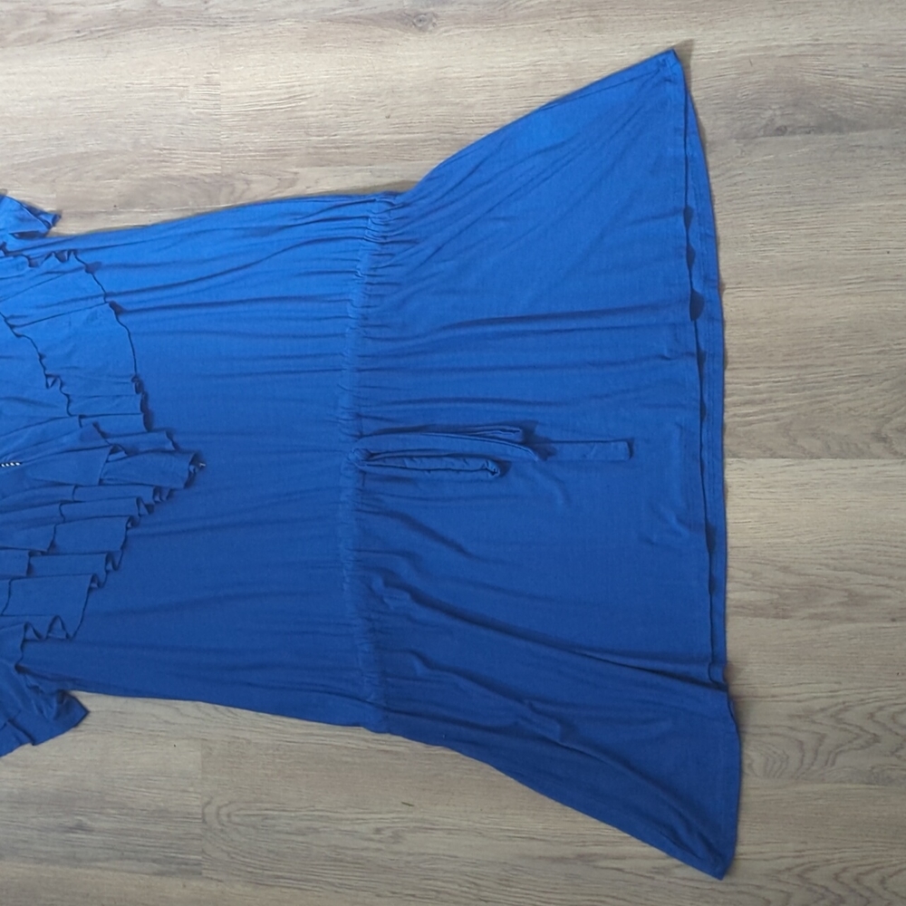 Stretch Ruffle Peasant Dress - Picture 4 of 4